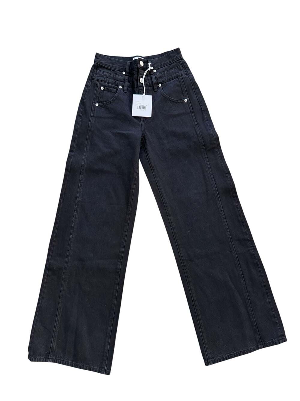 Pistola Los Angeles Caleb High Rise Relaxed Stacked Waist Jeans Midnight Hour Re